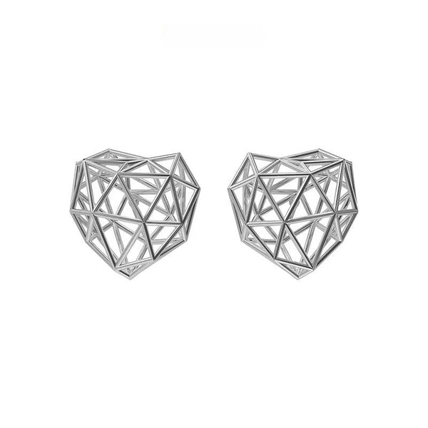 ICE ROCK - Deconstructed Heart Earrings