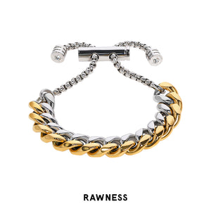 Gold & Silver Elegant Cuban Bracelet