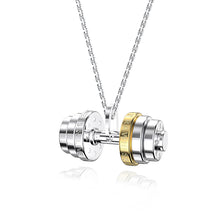 Load image into Gallery viewer, Classic Barbell Pendant Necklace