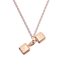 Load image into Gallery viewer, Mini Dumbbell Pendant Necklace for ladies