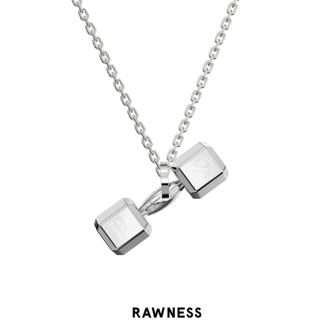 Mini Dumbbell Pendant Necklace for ladies