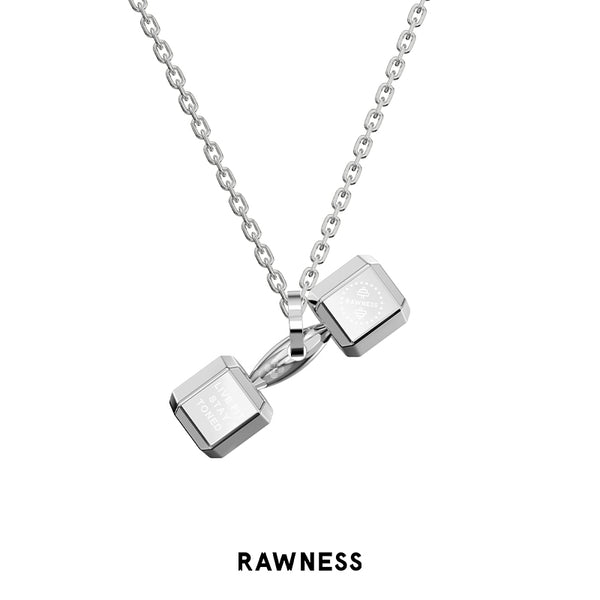 RAWNESS Mini Dumbbell Pendant Necklace