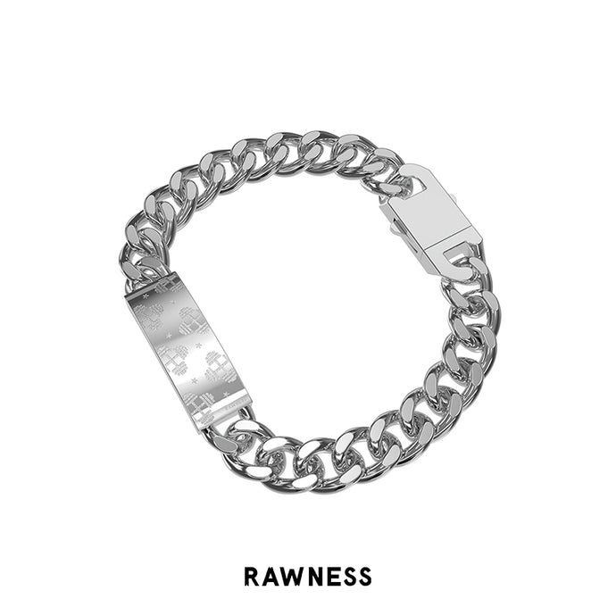 Cross Dumbbell Cuban Chain Bracelet