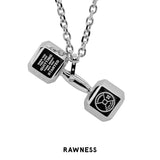 Mens Dumbbell Necklace