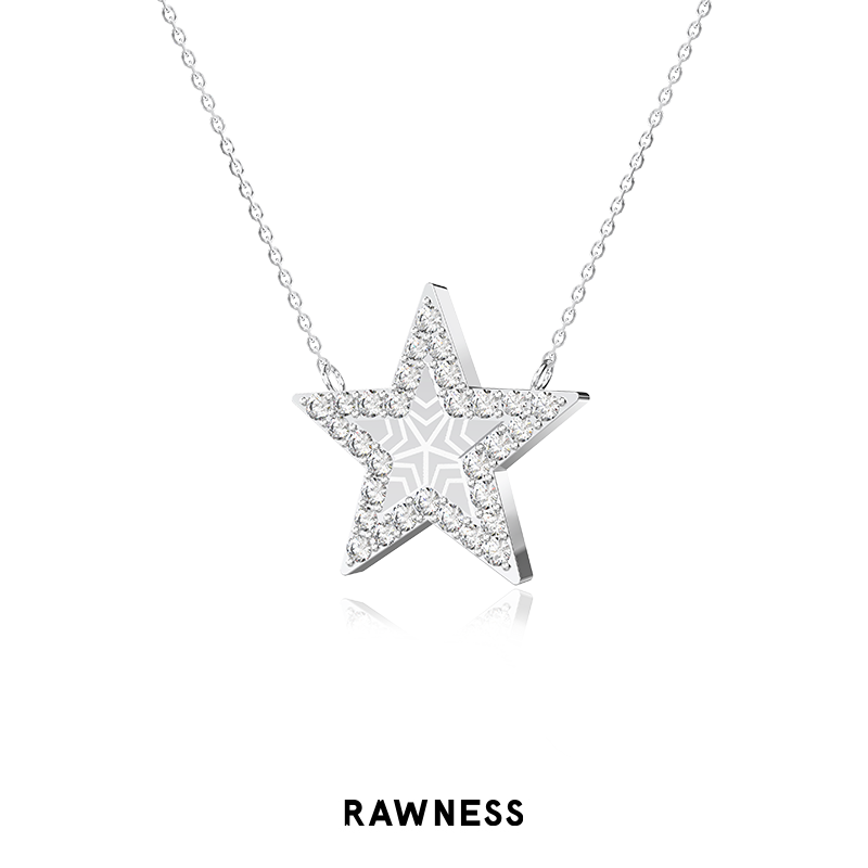Star Choker Necklace -  925 Silver