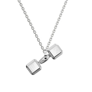 Mini Dumbbell Pendant Necklace for ladies