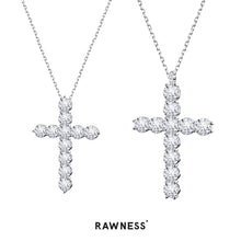 Load image into Gallery viewer, Classic Diamond Cross Necklace Stackable Set