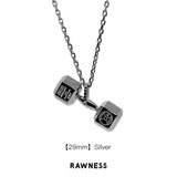 Dumbbell Pendant Necklace all in one
