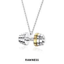 Load image into Gallery viewer, Classic Barbell Pendant Necklace