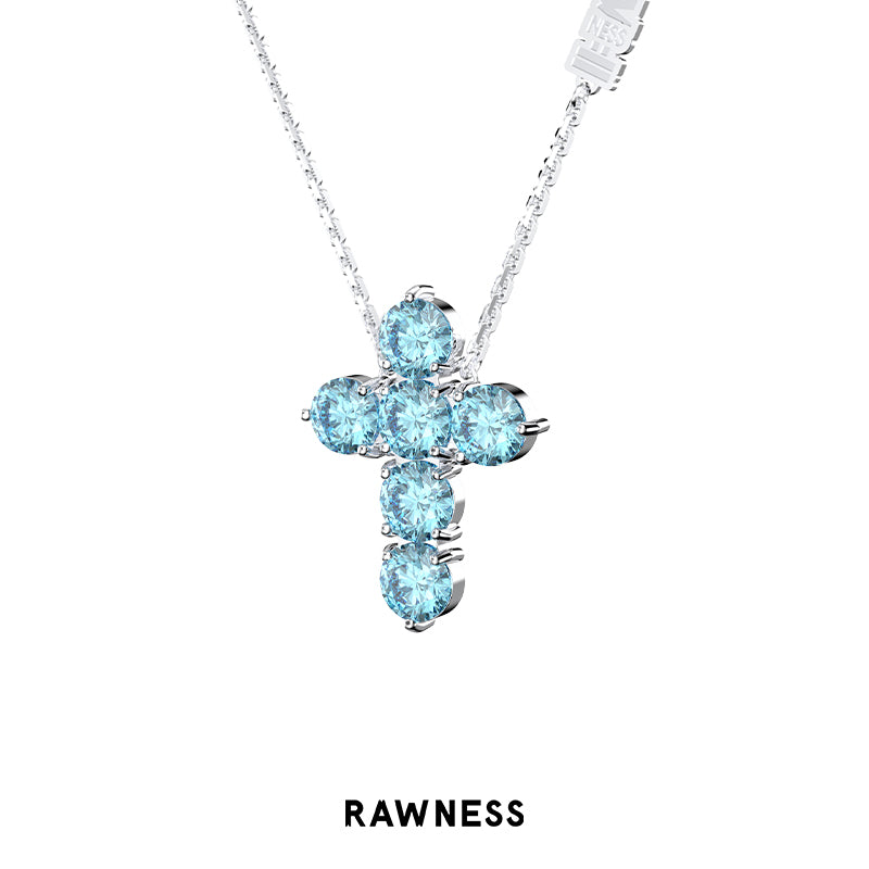 Iced-out Diamond Cross Necklace
