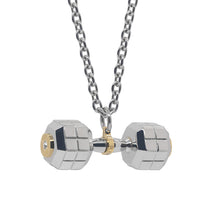 Load image into Gallery viewer, Mens Dumbbell Necklace