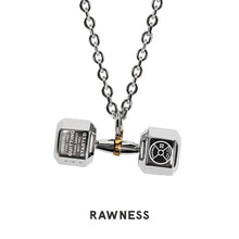 Load image into Gallery viewer, Mens Dumbbell Necklace