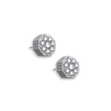 Load image into Gallery viewer, Octagon Iced Moissanite XL Ear Studs