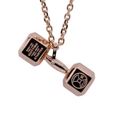 Mens Dumbbell Necklace