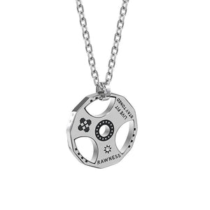 Weight Plate Pendant Necklace - Gym Series