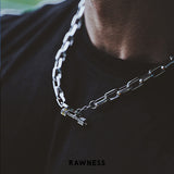OT Lock Iced Weight Necklace