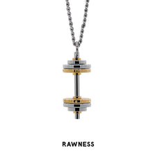 Load image into Gallery viewer, ToneTrend Vertical Barbell Pendant Necklace