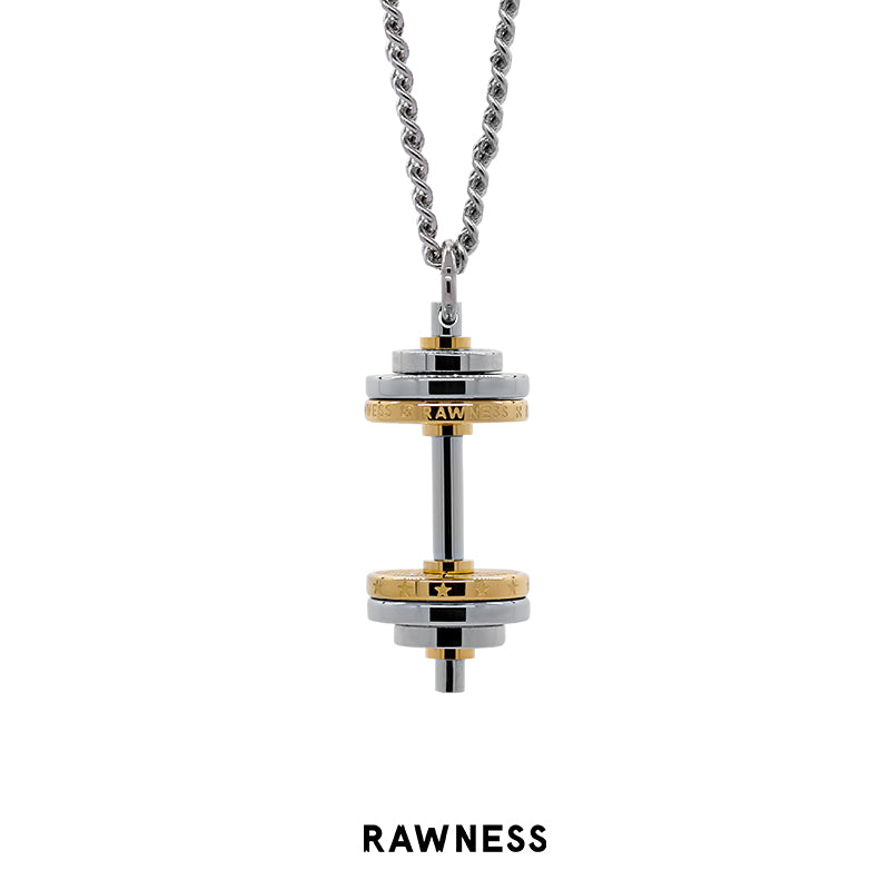 ToneTrend Vertical Barbell Pendant Necklace