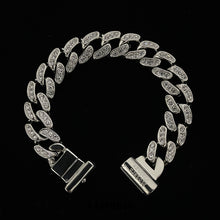 Load image into Gallery viewer, Iced-out Full Diamond Cuban Chain Bracelet - easy clasp bracelet