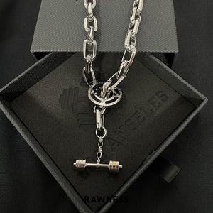 OT Lock Iced Weight Necklace