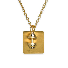 Load image into Gallery viewer, Barbell &amp; Dog Tag Necklace