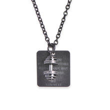 Load image into Gallery viewer, Barbell &amp; Dog Tag Necklace