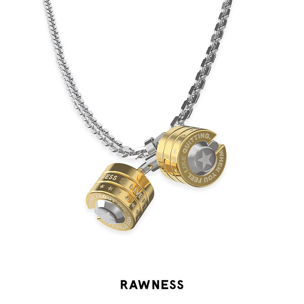Gravity Defying Barbell Necklace