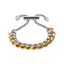 Load image into Gallery viewer, Gold &amp; Silver Elegant Cuban Bracelet