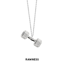 Load image into Gallery viewer, Dumbbell Necklace Full Diamond Premium Series