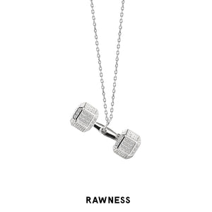 Dumbbell Necklace Full Diamond Premium Series