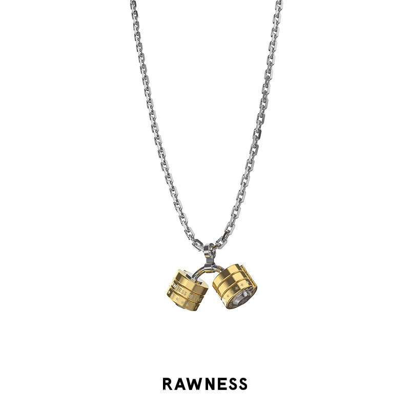 Gravity Defying Barbell Necklace