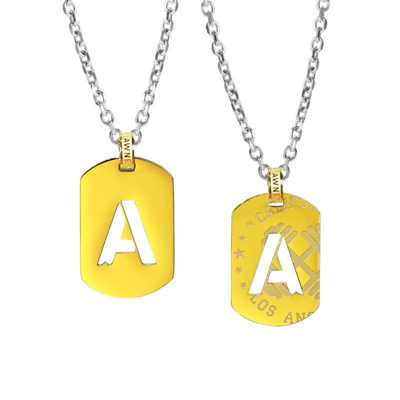 Letter Tag Nacklace