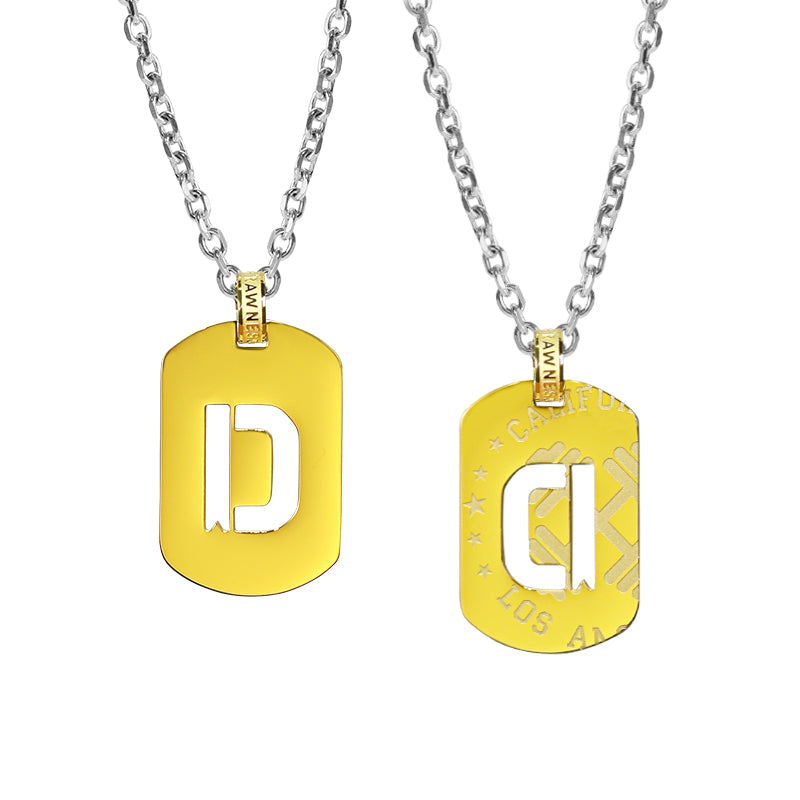 Letter Tag Nacklace
