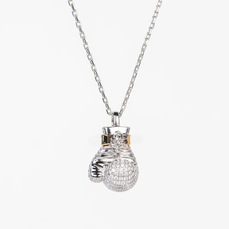 Iced-out Boxing Glove Necklace
